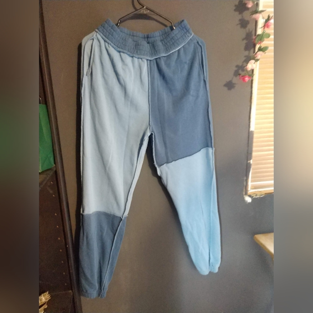 Rue 21 Blue Colorblock Sweatpants